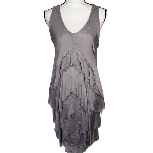Gigi Moda Made in Italy Silk Blend Tiered Tuffle Dress - Picture 1 of 7